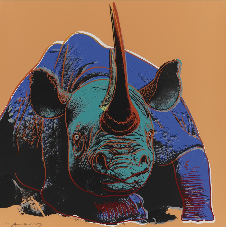 Black Rhinoceros (F. & S. II.301) by Andy Warhol