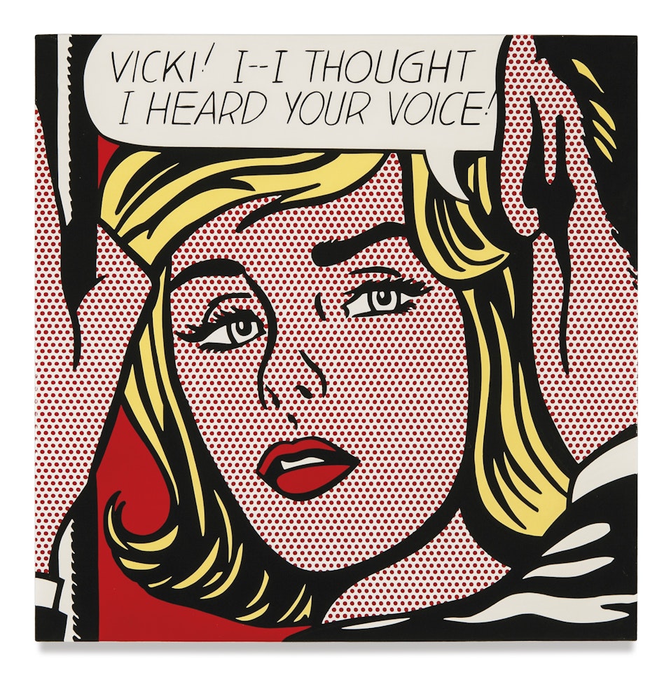 VICKI! I -- I THOUGHT I HEARD YOUR VOICE! by Roy Lichtenstein