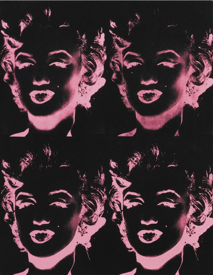 FOUR PINK MARILYNS (REVERSAL SERIES) by Andy Warhol