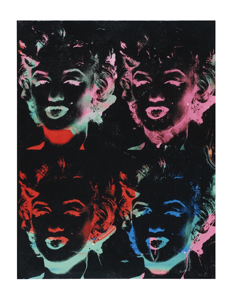 FOUR MULTICOLOURED MARILYNS (REVERSALS SERIES) by Andy Warhol