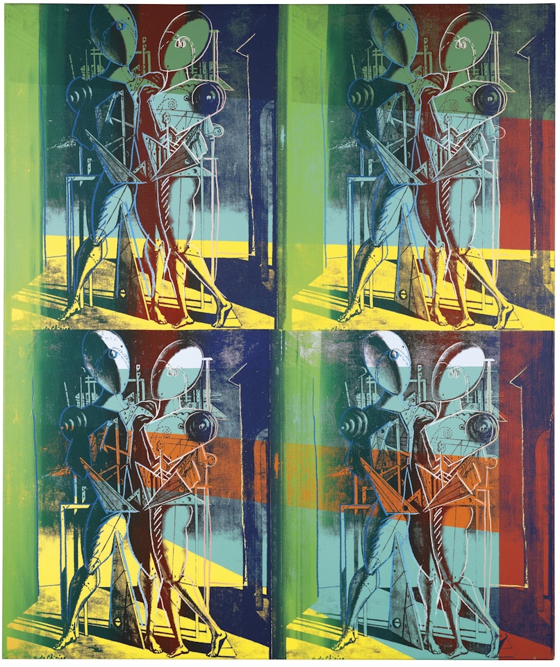 HECTOR AND ANDROMACHE (AFTER DE CHIRICO) by Andy Warhol