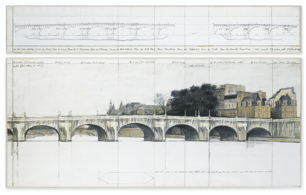 THE PONT NEUF, WRAPPED (PROJECT FOR PARIS) by Christo
