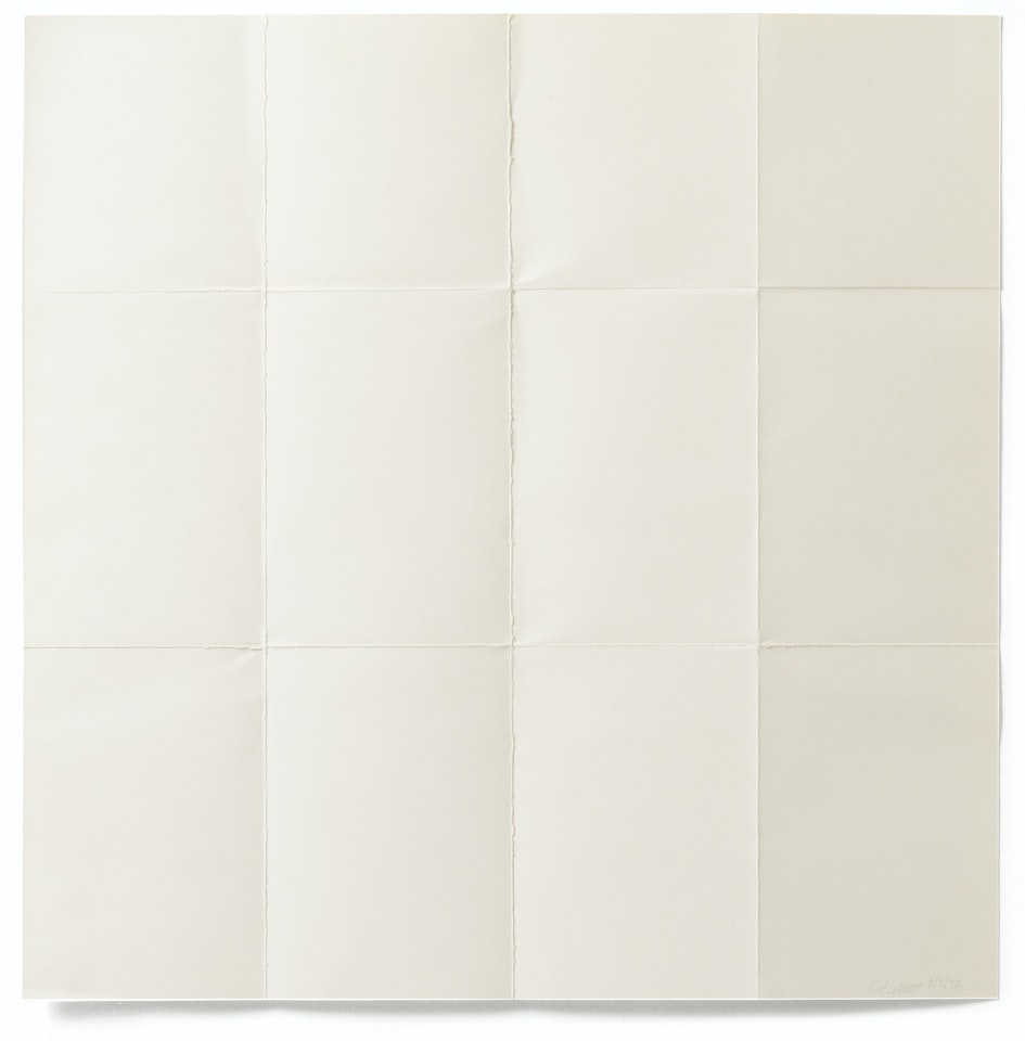 FOLDED PAPER by Sol LeWitt