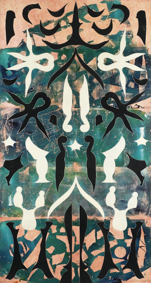 PORTAL WITH ORNAMENTAL FRAGMENTS by Philip Taaffe