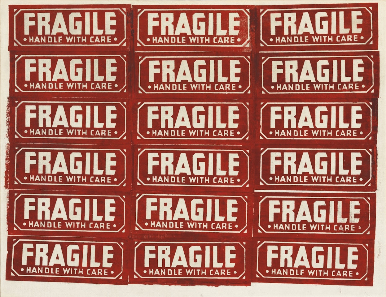 FRAGILE - HANDLE WITH CARE by Andy Warhol