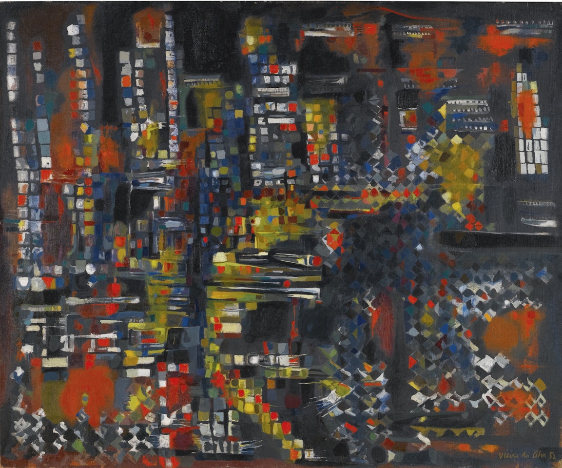 COMPOSITION NOIRE by Maria Helena Vieira Da Silva