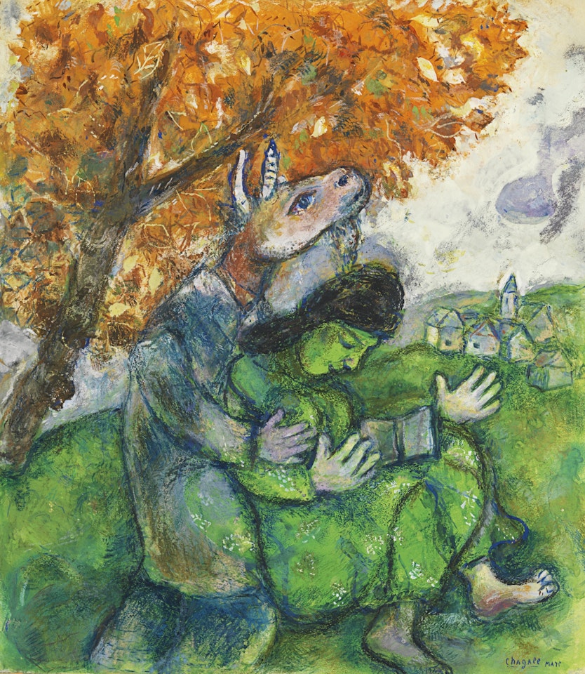 LA FEMME ET LA BÊTE by Marc Chagall