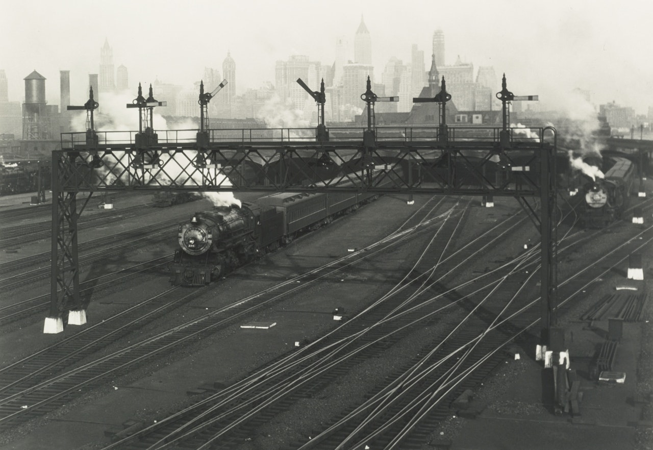 HOBOKEN RAIL YARDS, NEW JERSEY by Berenice Abbott