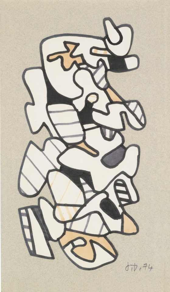 COLLAGE P541 by Jean Dubuffet