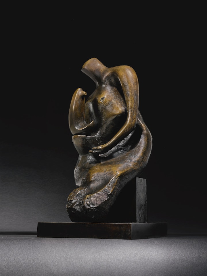 WORKING MODEL FOR MOTHER AND CHILD: BLOCK SEAT by Henry Moore