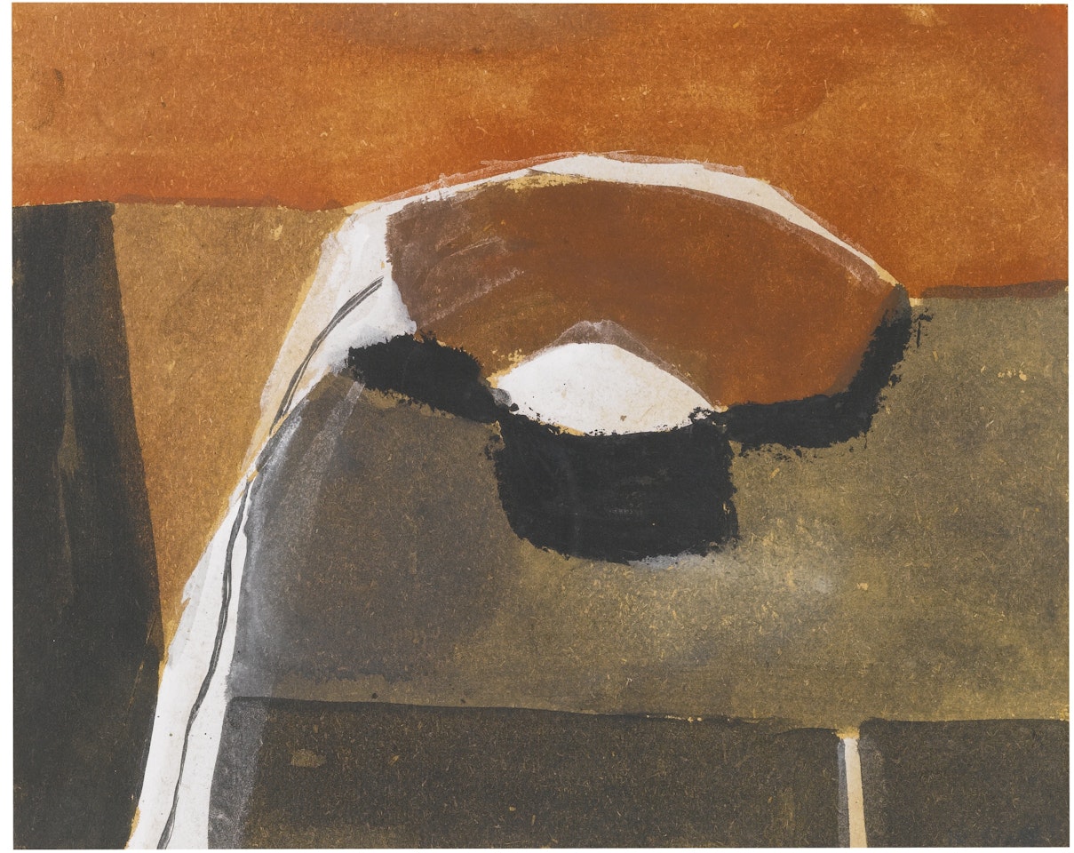 BROWN STILL LIFE by William Scott