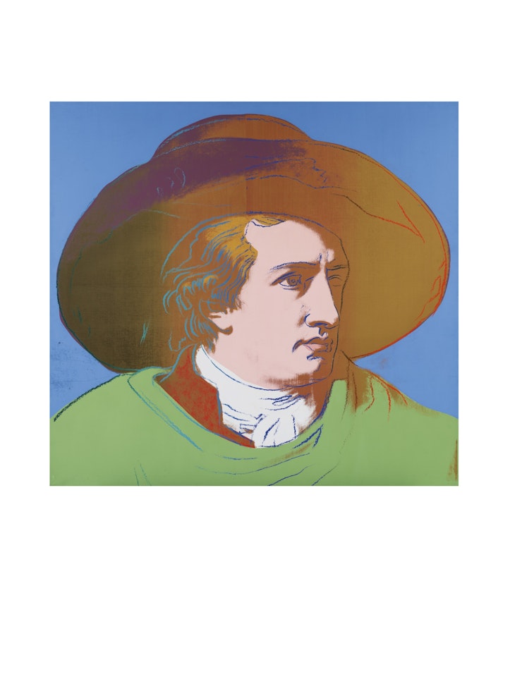 PORTRAIT OF JOHANN WOLFGANG GOETHE by Andy Warhol