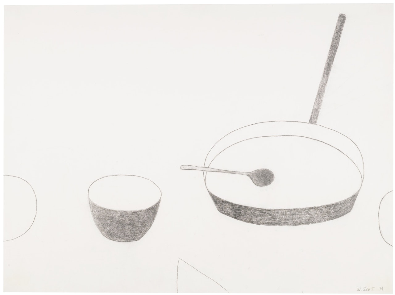 LINEAR STILL LIFE SUITE - DRAWING IV by William Scott