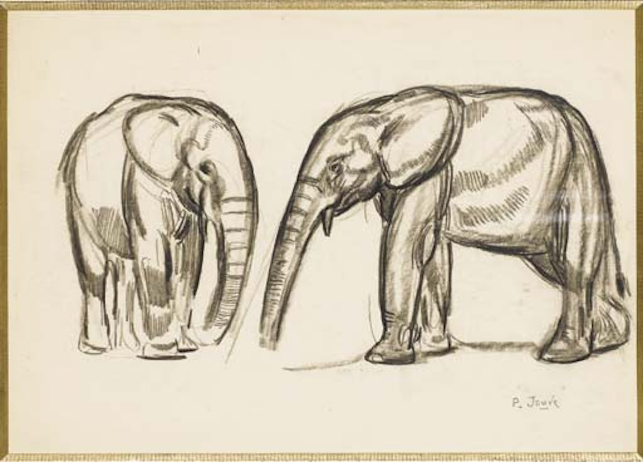 Deux elephants by Paul Jouve