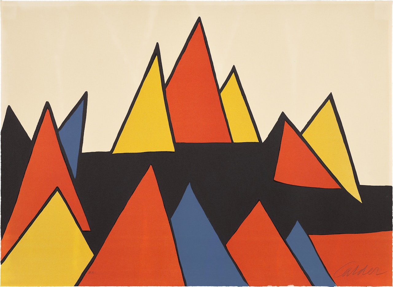 Horizontal Pyramides by Alexander Calder