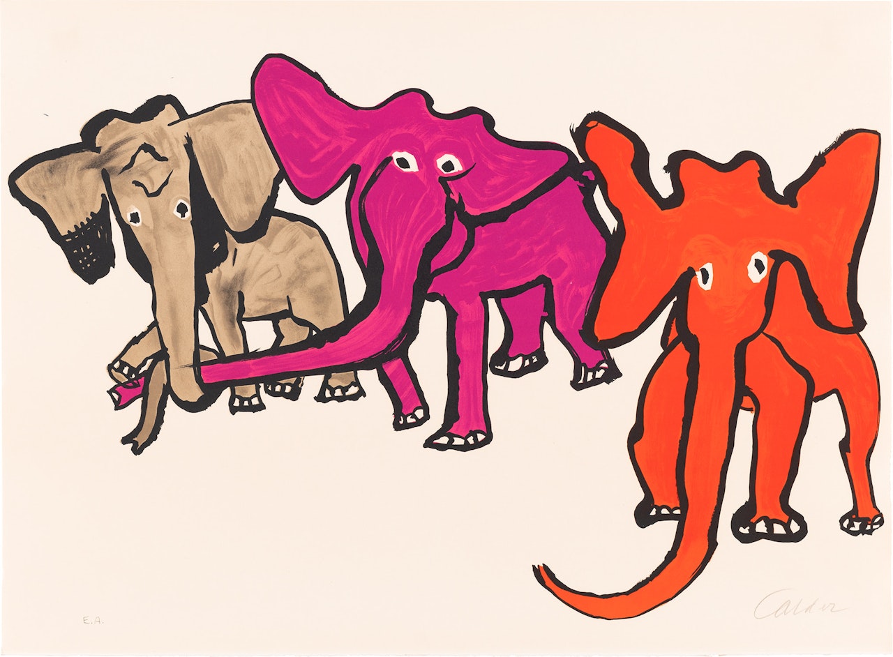 Elephants, from Our Unfinished Revolution by Alexander Calder