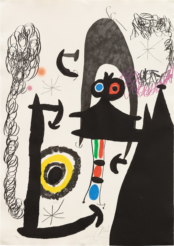 Escalade vers la lune (Climbing to the Moon) (D. 496) by Joan Miró