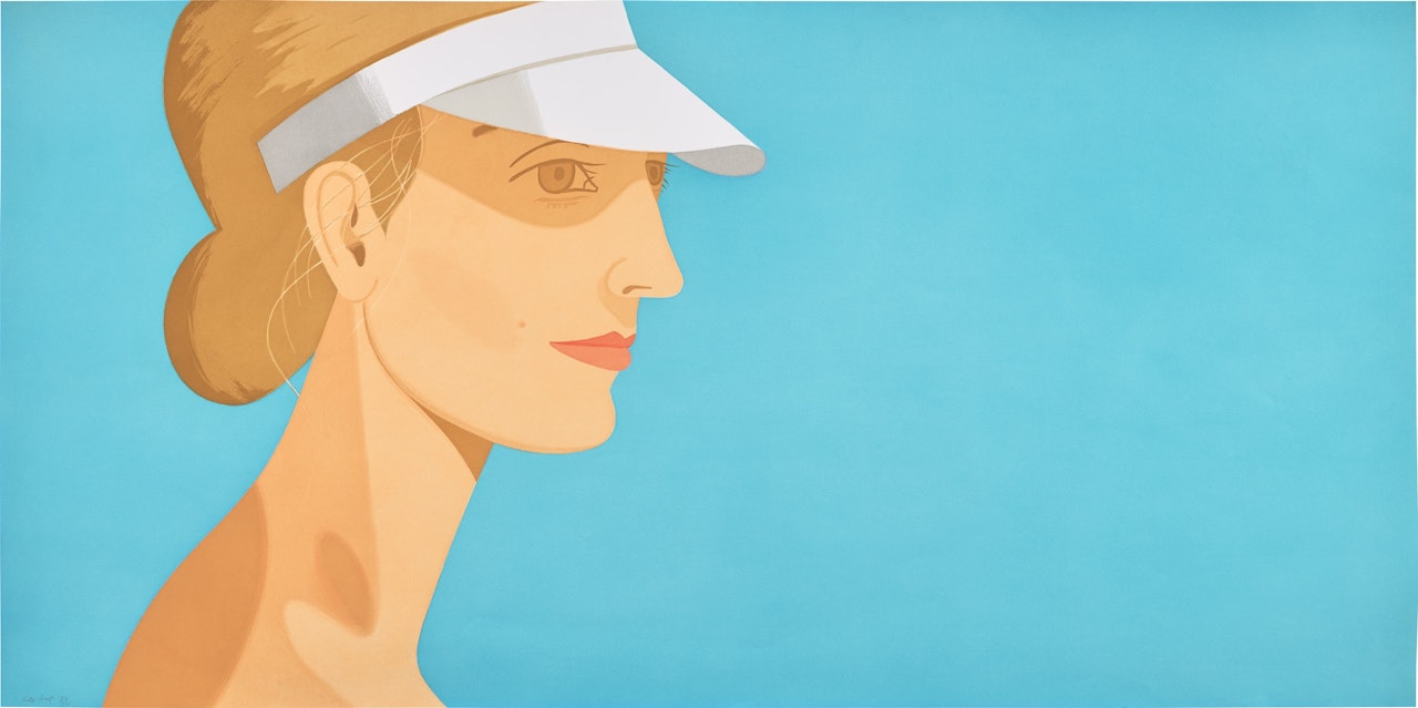 White Visor (S. 381) by Alex Katz