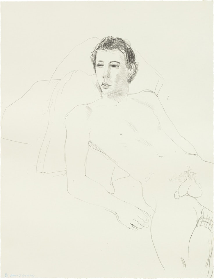 Gregory Reclining, from Friends (G. 772, M.C.A.T. 198) by David Hockney