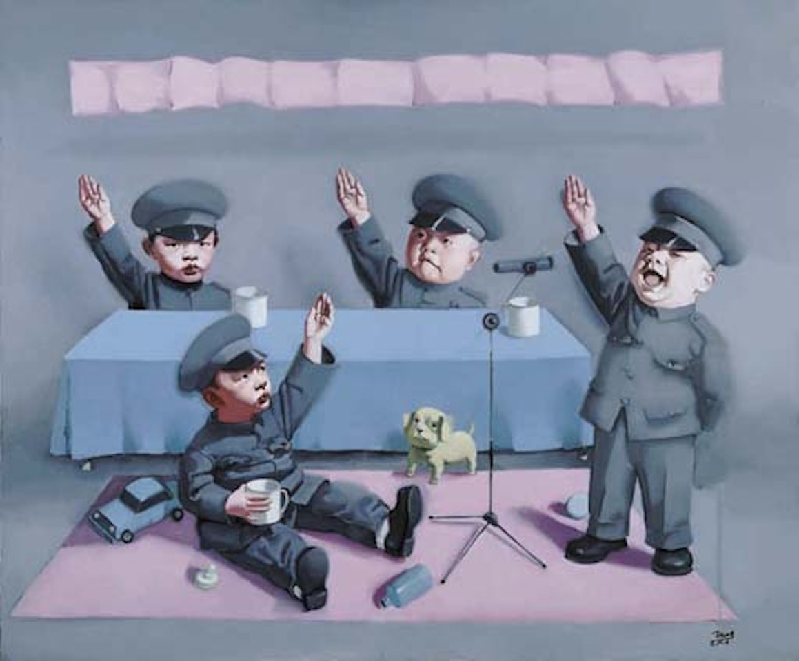 Children in meeting by Tang Zhigang