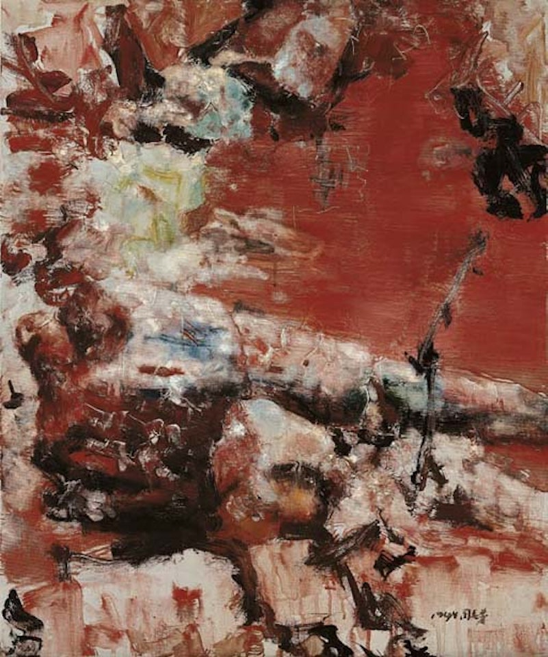 Red rock by Zhou Chunya