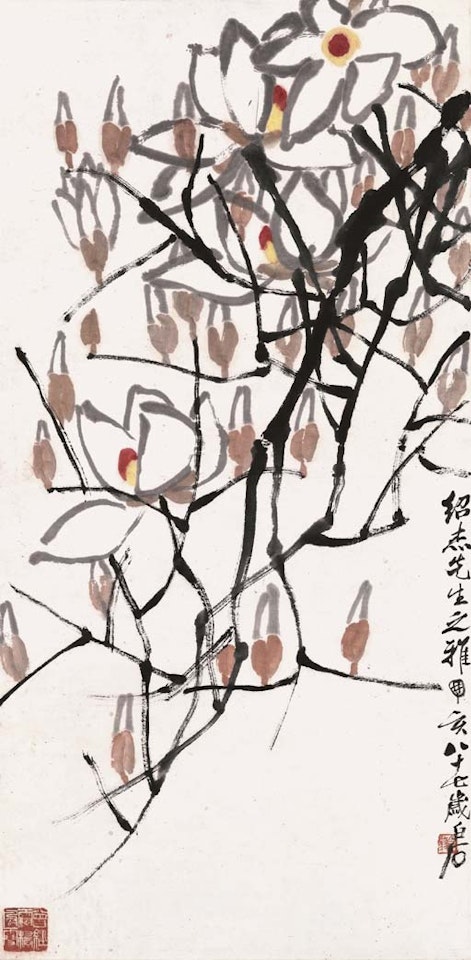 Orchids by Qi Baishi