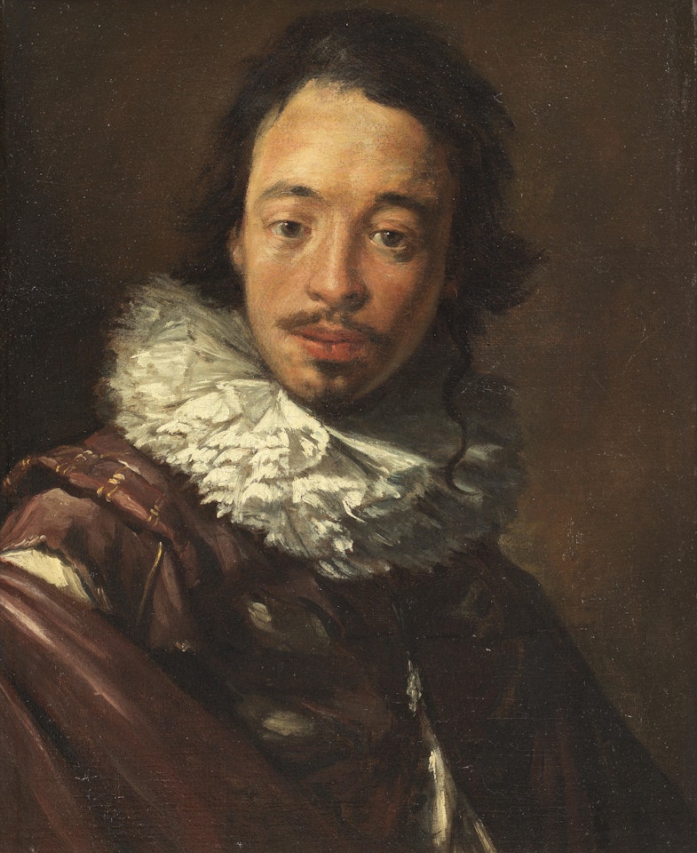 Portrait of a young man, bust-length, in a ruff, presumably a portrait of the artist by Simon Vouet