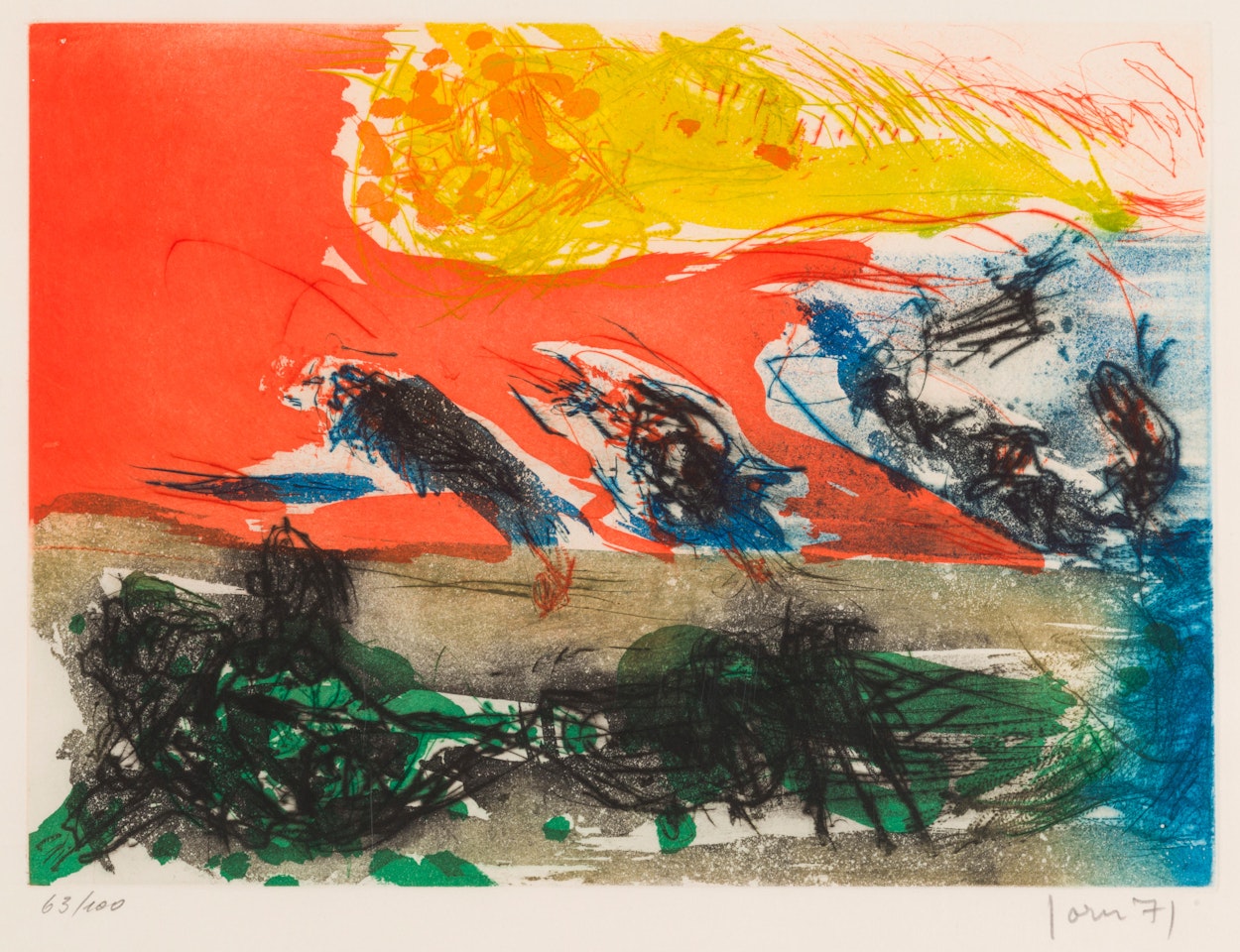 Miel en lune by Asger Jorn
