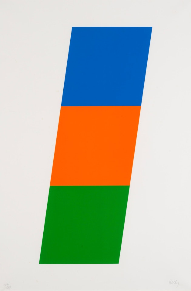 Blue, red ,orange, green by Ellsworth Kelly