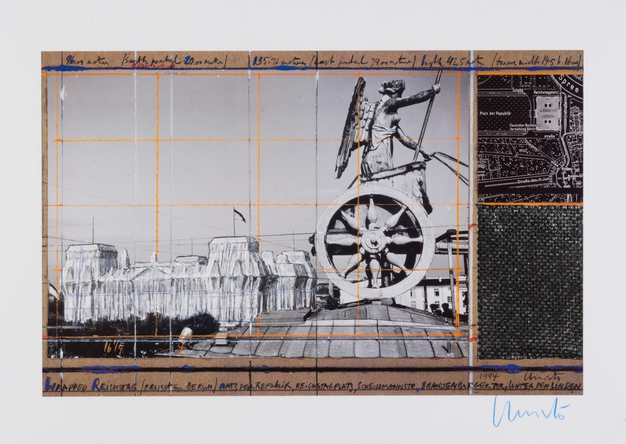 Wrapped Reichstag(Project for West Berlin Der Deutsche Reichstag) by Christo
