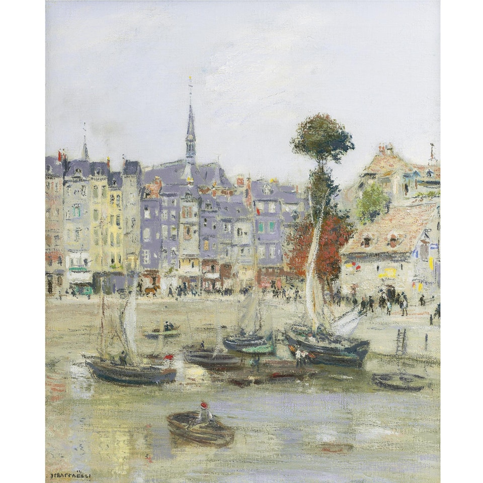 View Of Honfleur by Jean Francois Raffaelli