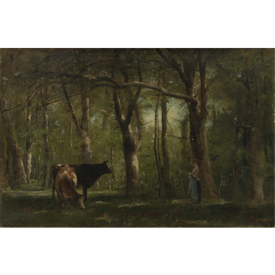 Woodland Interior by Michael von Munkacsy