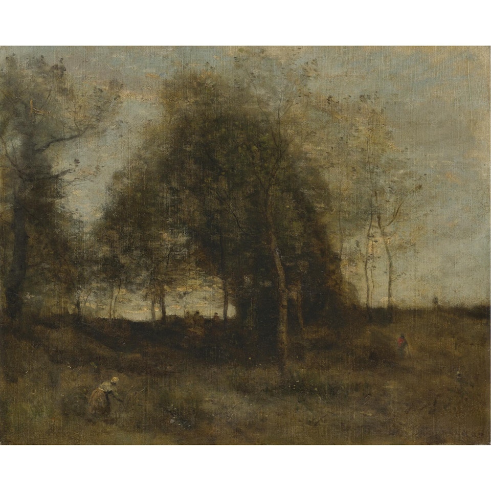 Soir En Normandie by Jean Baptiste Camille Corot