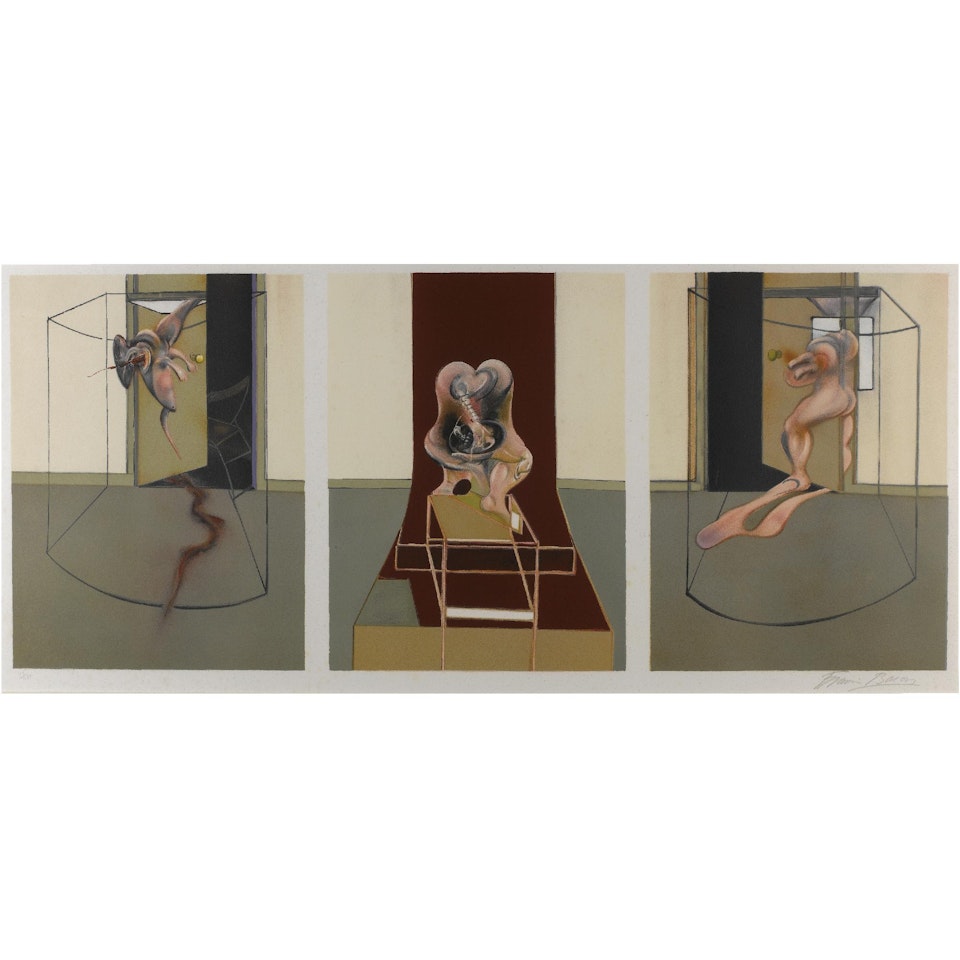Triptych Inspired By Orestia Of Aeschylus by Francis Bacon