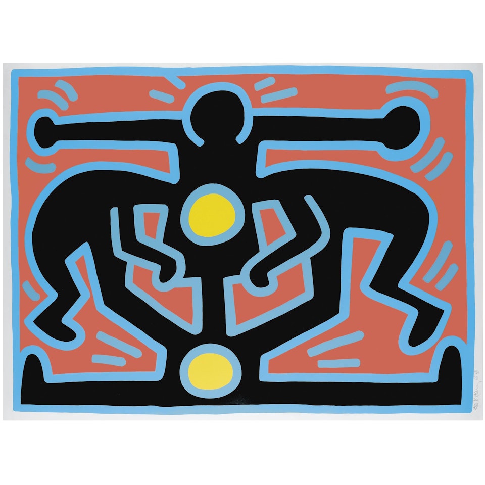Growing (One Plate) by Keith Haring