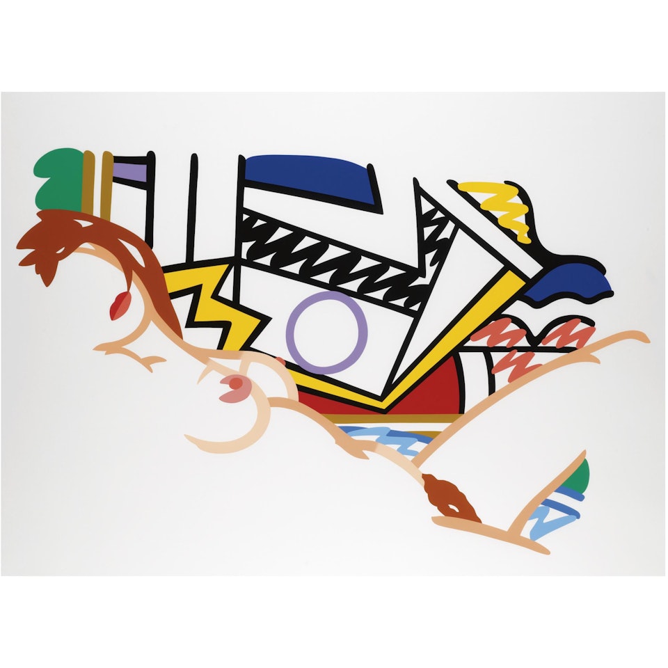 Monica Nude With Lichtenstein by Tom Wesselmann