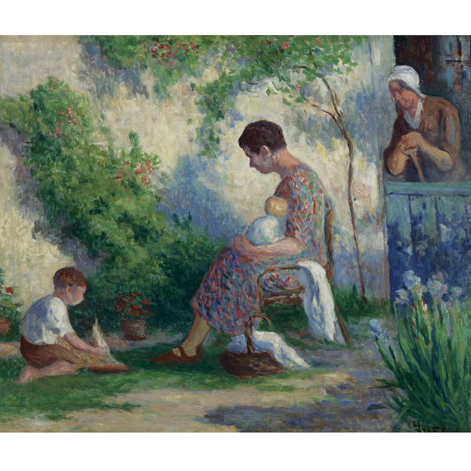 Rolleboise: Madame, Jean, Et Madeleine by Maximilien Luce