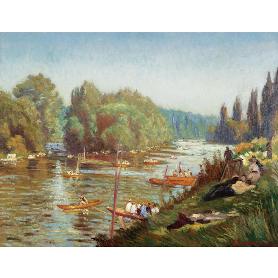 Les Bords De La Marne À La Varenne by Emile Bernard