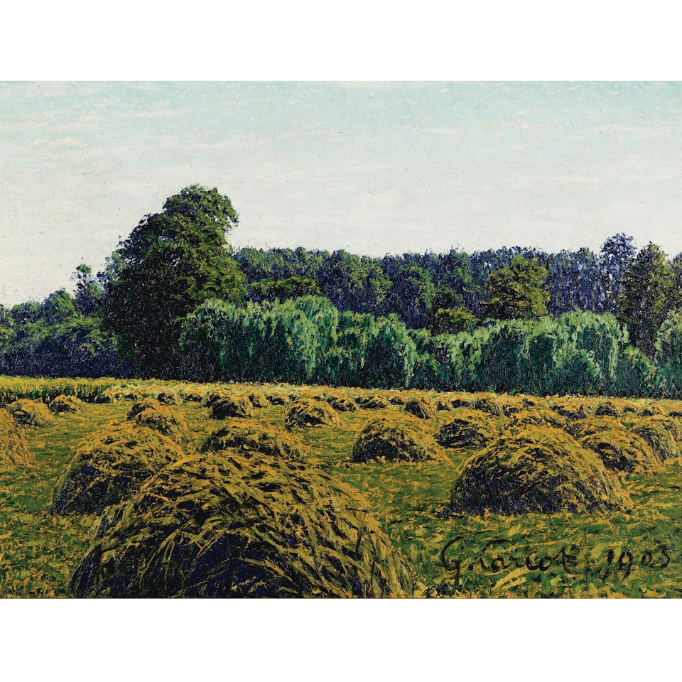 Meules de foin by Gustave Cariot