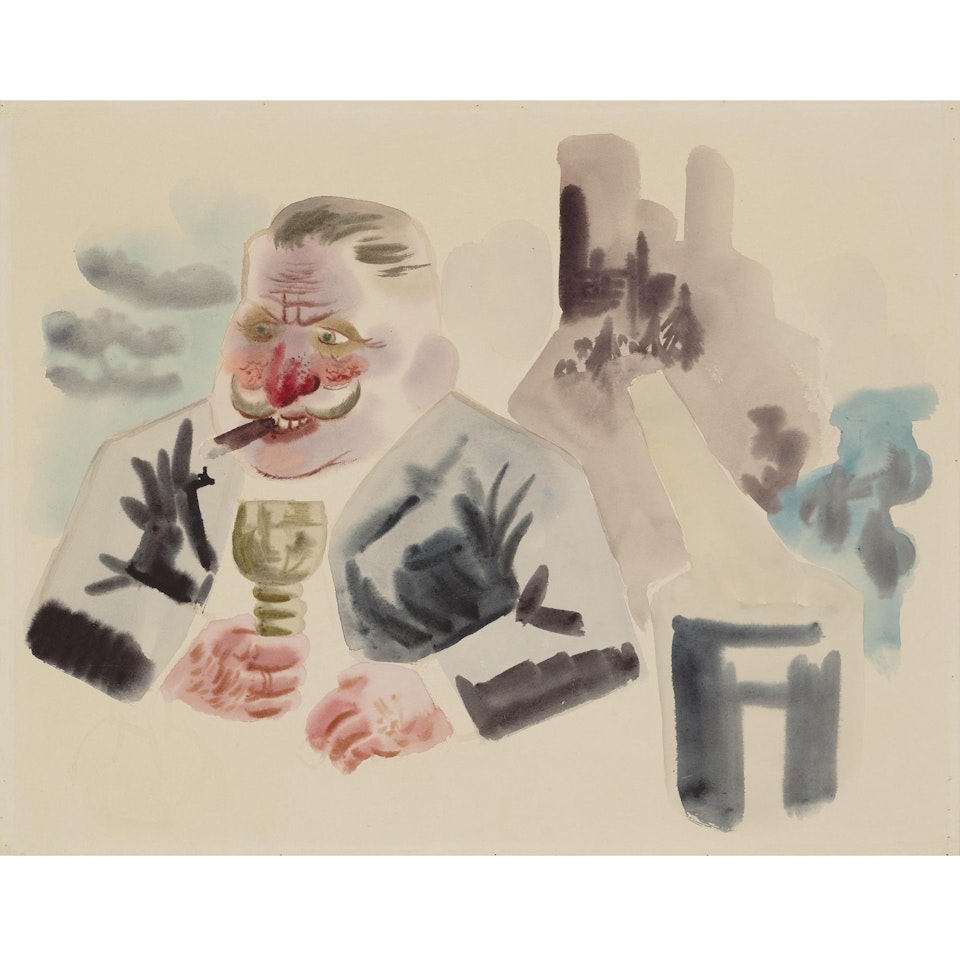 Beim Rhein-wein by George Grosz