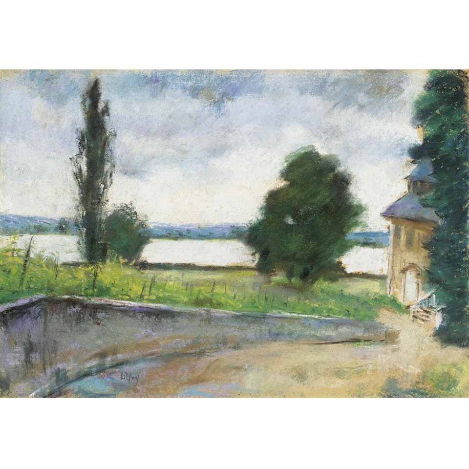 House By A Lake by Lesser Ury