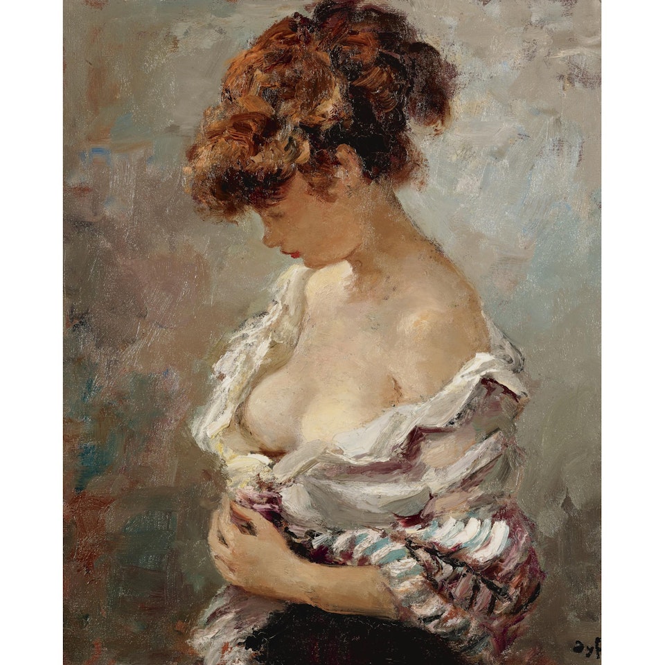 Jeune Femme Rousse by Marcel Dyf