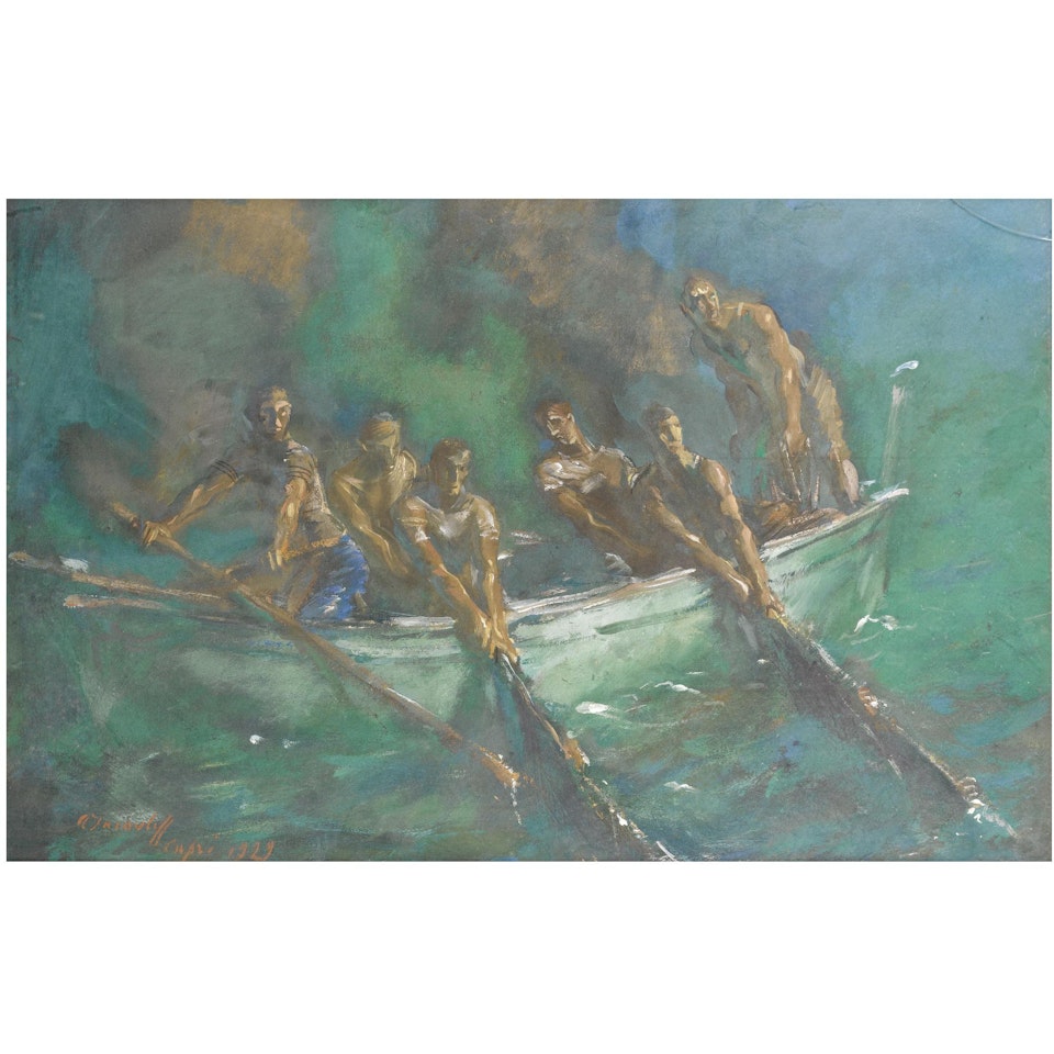 Fishing At Night by Alexander Evgenievich Yakovlev