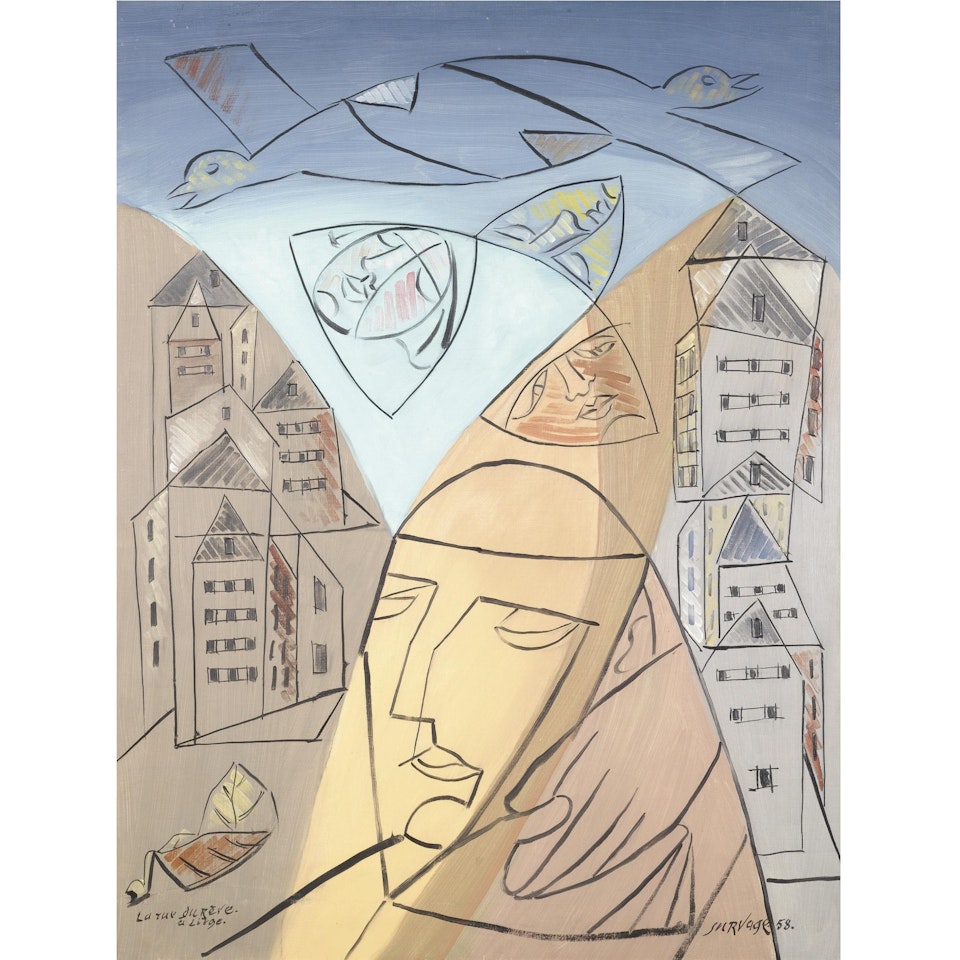 La Rue Du Rêve À Liège by Leopold Survage