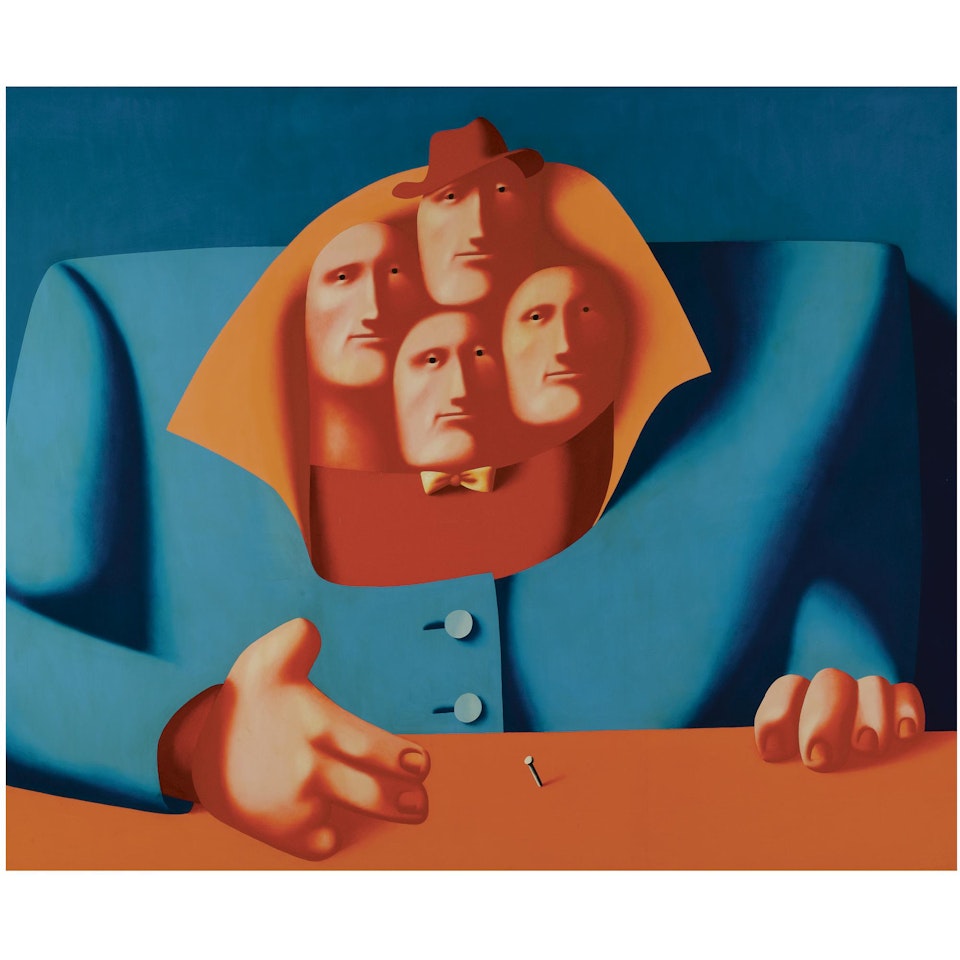 Four-headed Man With Nail by Oleg Tselkov