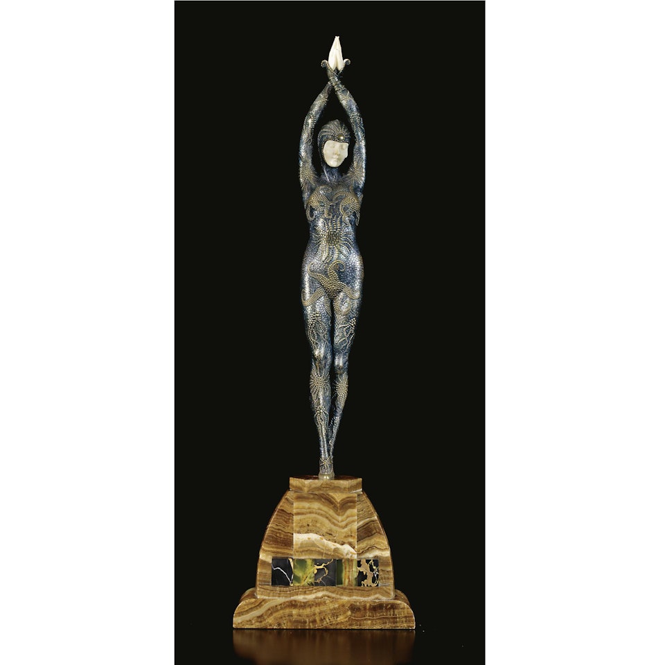 Etoile De Mer (Starfish): A Bronze And Ivory Figure by Demetre Chiparus