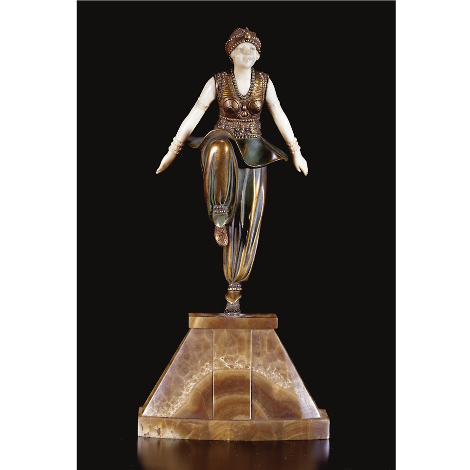 Oriental Dancer: A Bronze And Ivory Figure by Demetre Chiparus