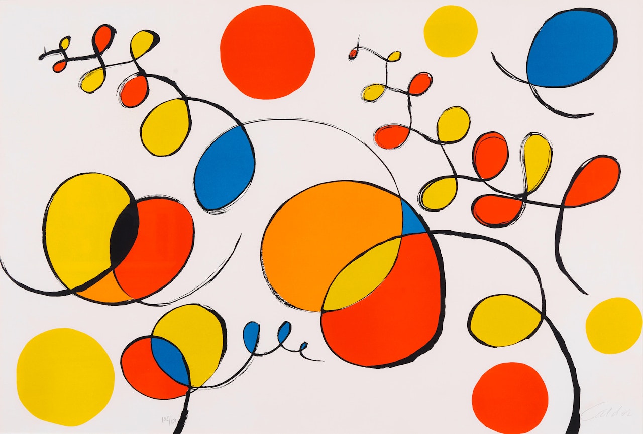 Circles and Spirals by Alexander Calder