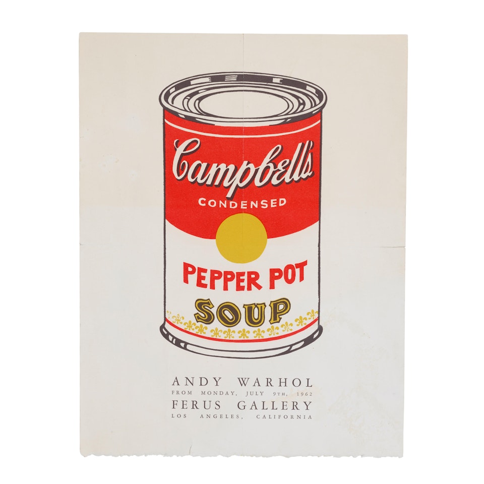 Pepper Pot (Ferus Gallery Invitation) by After Andy Warhol