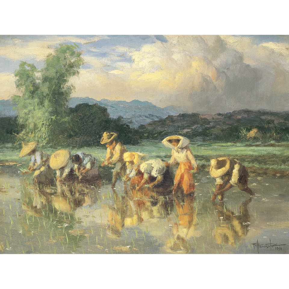 Planting Rice by Fernando Amorsolo